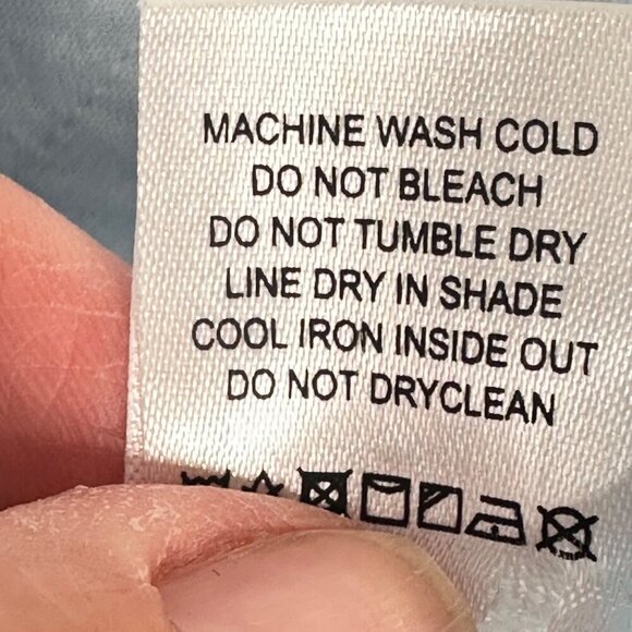 Song of Style Linen Blend Mini Dress Front Cutout Light Blue Size Small - Picture 12 of 12